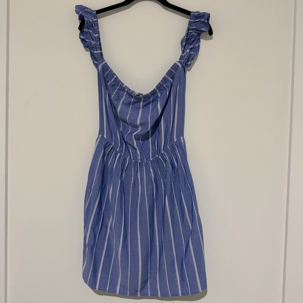 American Eagle Outfitters Blue and White Striped Top